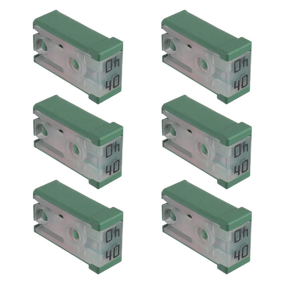 40A 32V Mini Slotted Automotive Mcase Shaped Cartridge Fuse Kit(Pack Of 6Pcs,40A) 762917271705