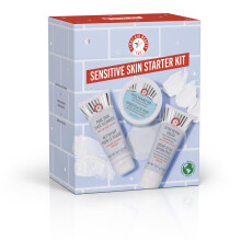 Sensitive Skin Starter Set – 3 Safe Products: Facial Radiance Exfoliating Pads, Pure Skin Face Cleanser & Ultra Repair Cream Moisturiser