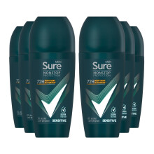 Antiperspirant Sensitive 72H Nonstop Sweat and Odour Protection Alcohol-Free Roll On with Fresh and Clean Scent Deodorant Roll-On for Men, 50ml Pack
