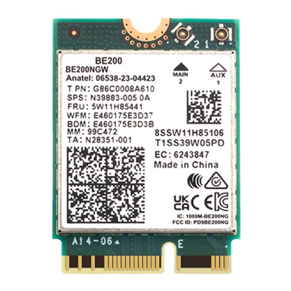 Wifi 7 Be200 Be200ngw Wifi Card 802.11Ax Tri-Band Wireless Network Adapter For Win10/11 4713266098006