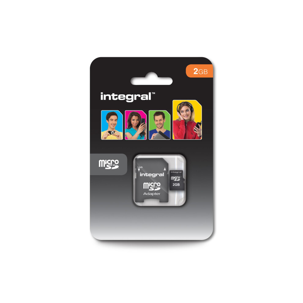 Micro Sd Media Memory Card With Sd / Sdhc Adaptor Capacity 2Gb Ref Inmsd2gv2 797045623195