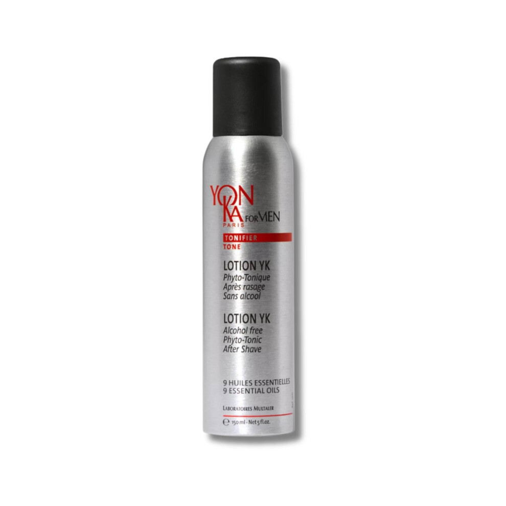 Yonka Yon-Ka For Men Lotion Yk 150Ml | 99% Natural Origin Phyto-Tonic Revitalising Toner Mist | After Shave With 9 Essential Oils | Tones, Purifies, Soothes