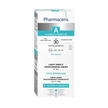 A Vita-Sensilium, Face Cream SPF 20, Deeply Moisturising Light Cream, Face Moisturiser for Allergic and Sensitive Skin, Soothes Irritations - 50 ml