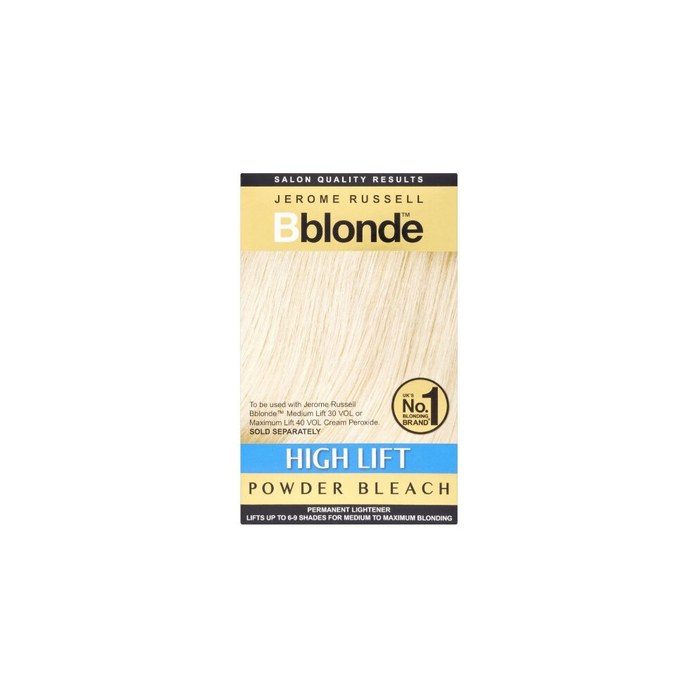Jerome Russell Cream B-Blonde High Lift Powder Bleach Sachets For Use With Peroxide 4