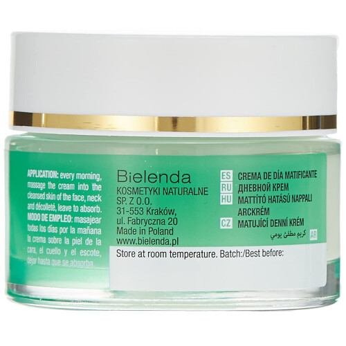 Green Tea Mattifying Normalising Face Cream for Combination Skin Day 50ml 2