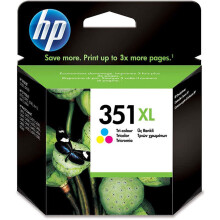 CB338EE 351XL High Yield Original Ink Cartridge, Tri-color, Single Pack