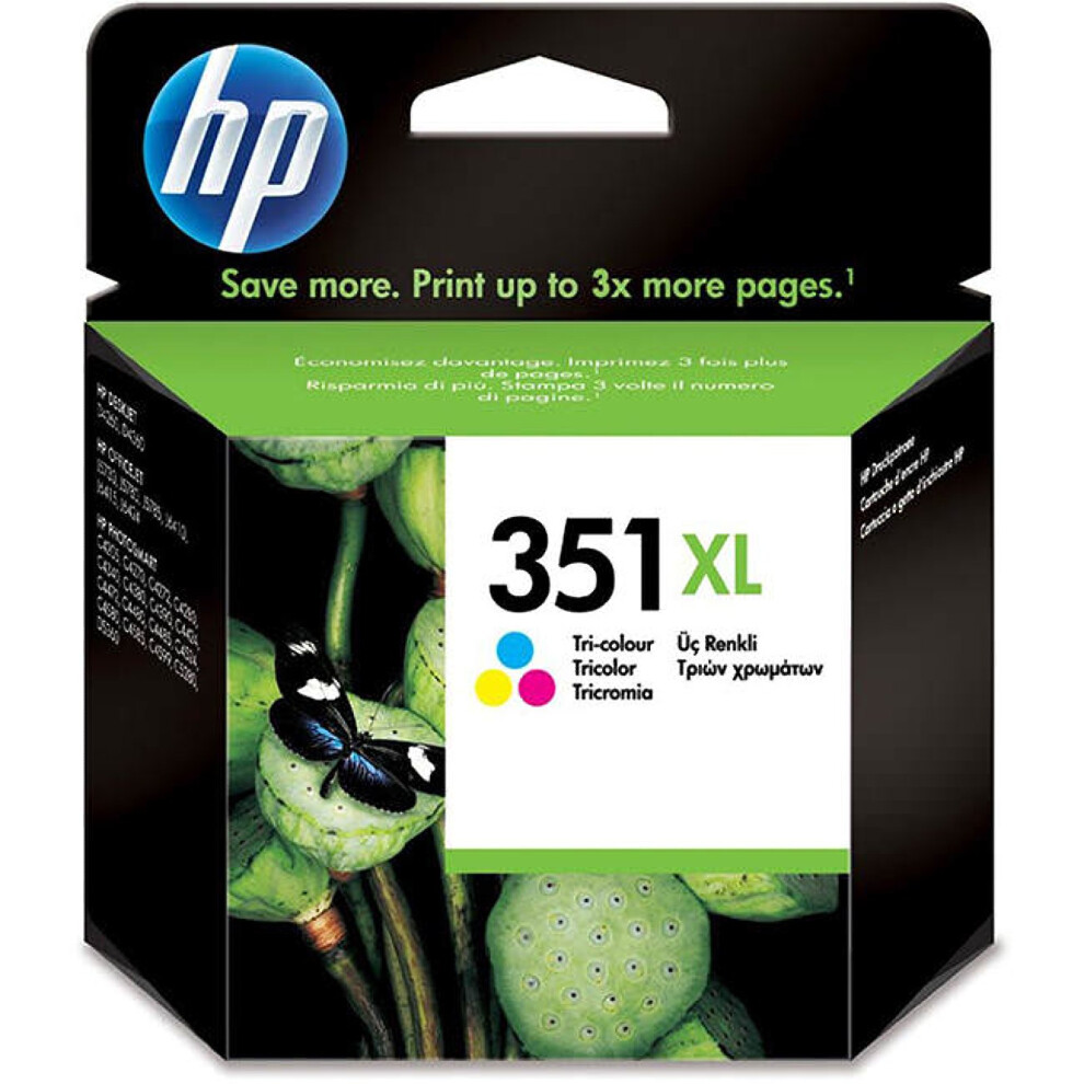 Cb338ee 351XL High Yield Original Ink Cartridge, Tri-Color, Single Pack 808736844833
