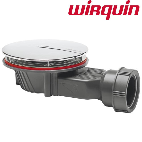 Wirquin Low Profile Waterless Shower Trap 40mm Depth, Slim Plus New 1