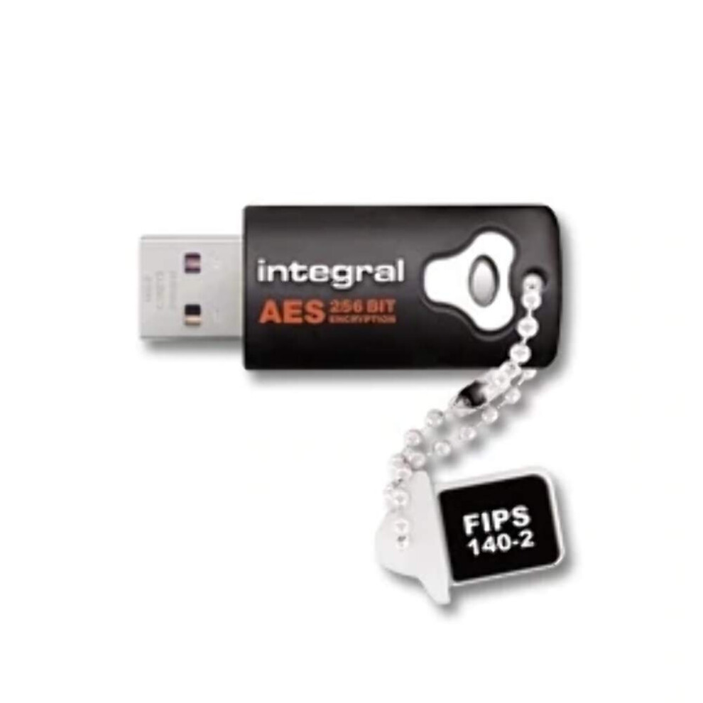 Infd8gcrypto140-2 Crypto 8 Gb Aes 256-Bit Encrypted Usb Flash Drive, Fips 140-2 Certified 5055288410978