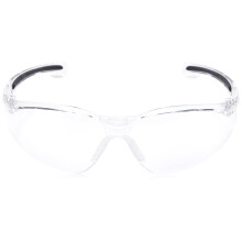 1015370 A800 Sporty Safety Eyewear Frame with Clear Anti-Scratch Lens, Translucent One Size,Clear/Translucent
