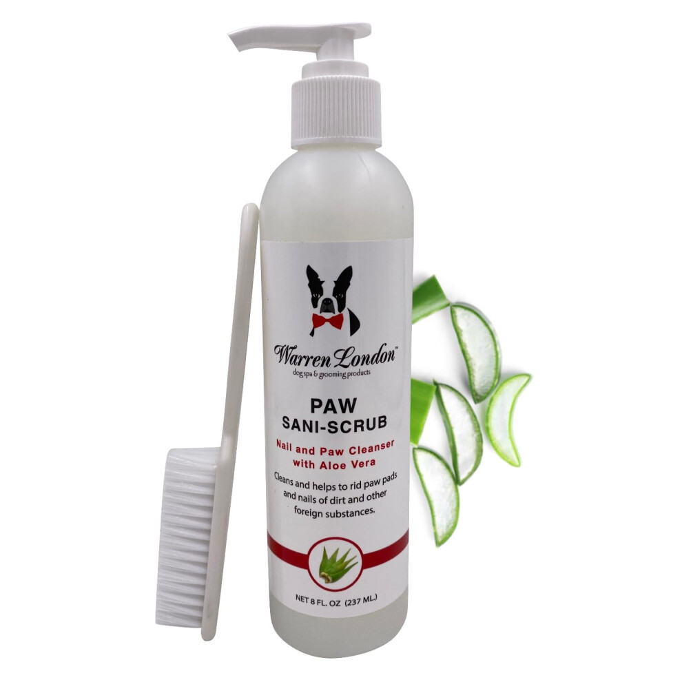 Warren London Paw Sani Scrub With Brush, 237 Ml