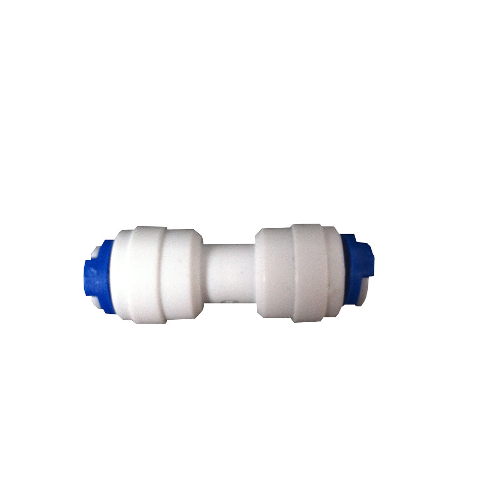 1/4" Equal Straight Pushfit Connector Fitting - Fridge Pipe, Reverse Osmosis Tubing 5060255191453
