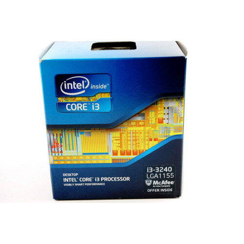 Intel Core i3 3240 CPU (3.4GHz, 2 Core, 4 Threads, 3MB Cache, LGA1155 Socket, Box)