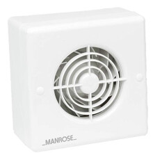 CF100T Centrifugal Bathroom / Toilet Extractor Fan with Timer for 100mm/4" Ducting