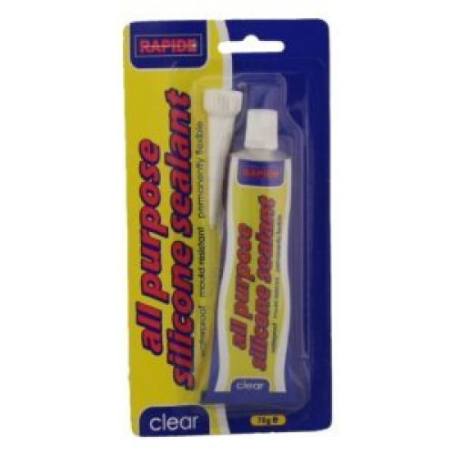 Rapide All purpose Silicone Sealant 70g Clear