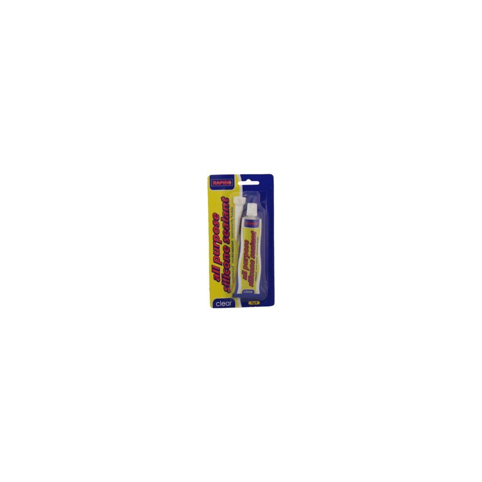 Rapide All Purpose Silicone Sealant 70G Clear
