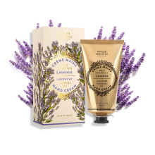 Panier des Sens - Hand Cream för Torra Spruckna Händer - Lavendel Handlotion, Fuktkräm, Mask - Med Sheasmör och Olivolja