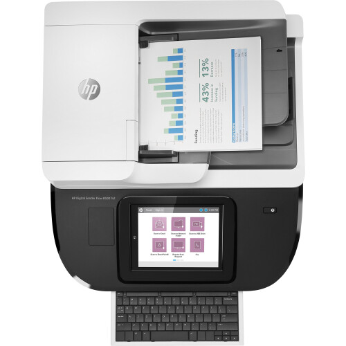 HP Digital Sender Flow 8500fn2 Renewed, Document Scanner, Fast network, 100 ppm, 600 dpi, 150 sheets, White 2