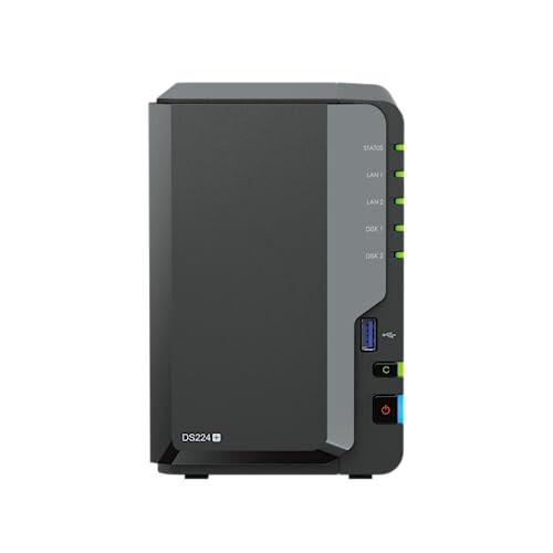 DS224+ 8TB 2 Bay NAS Solution installed with 2 x 4TB HAT3300 Drives 1