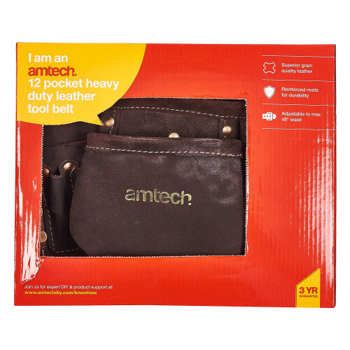 N1055 12 Pocket Heavy Duty Leather Tool Belt 1