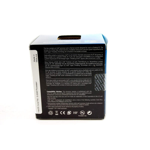 Intel Core i3 3240 CPU (3.4GHz, 2 Core, 4 Threads, 3MB Cache, LGA1155 Socket, Box) 2