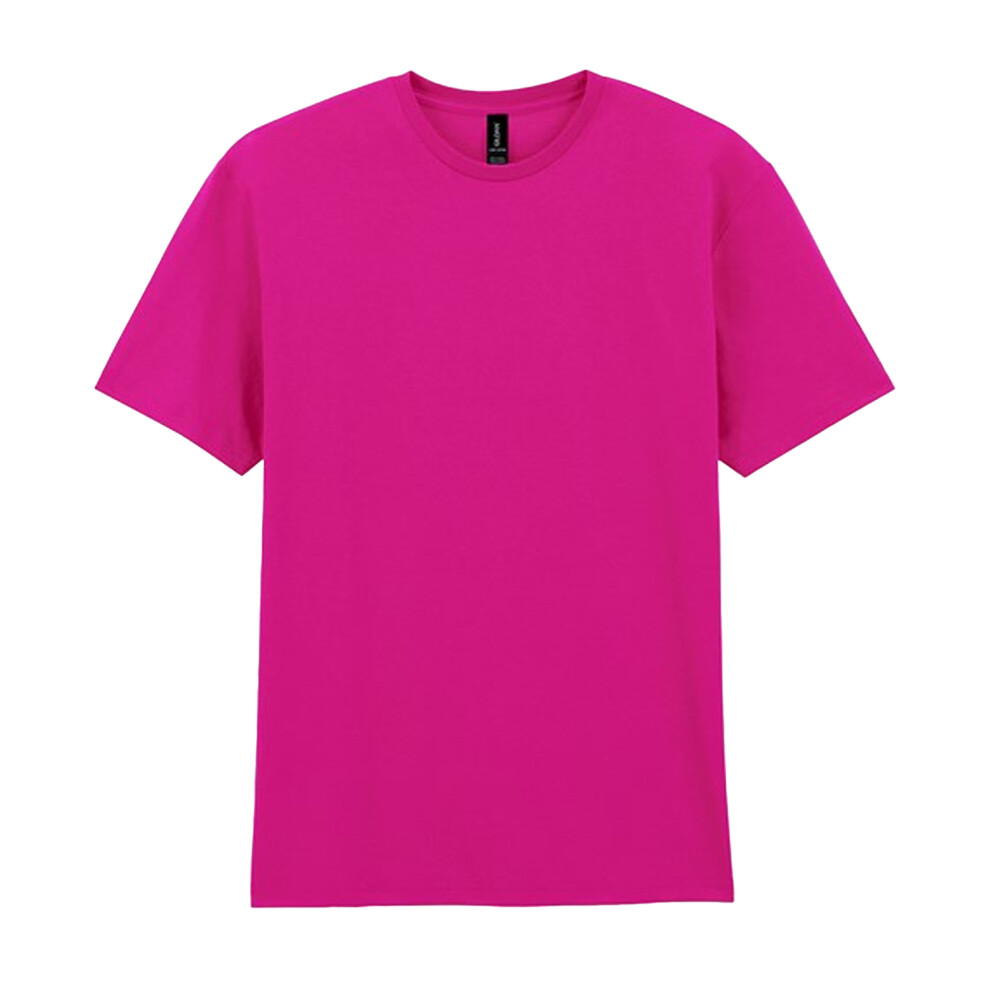 Gildan (L, Heliconia) Unisex Adult Cotton Lightweight T-Shirt Multicoloured