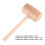 Lightweight Beech Wood Mallet for Woodworking DIY Projects, Round Head 2