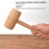 Lightweight Beech Wood Mallet for Woodworking DIY Projects, Round Head 7