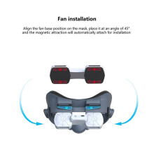 For Meta Quest 3 Face Pad with Cooling Fan X3 Air Heat Dissipation Breathable Ventilation Face Cover for Quest 3