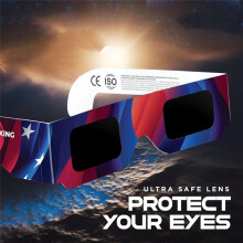 12 Stück Sonnenfinsternis-Brille, HD-Film, Sonnenfinsternis-Beobachtungsbrille, Gestochen Scharfes Sonnenbild