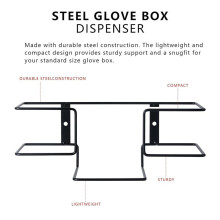 Etal Glove Holder for Wall Mount(2 Pack),Glove Box Holder Wall Mount for Use in Food Service, Restaurants,Glove Holder