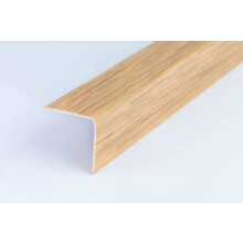 Wood Effect Plastic PVC Corner 1M Angle Trim Wall Corner Guard Edge Protector TMW Profiles (40mm x 40mm x 1M, Light Oak)