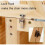 Solid Wood Folding Library Ladder Chair Step Ladders Step Chair Foldable 4-Step Stool Dual Purpose Stepladders 4-Step Climb Step Display Stand Flower 5
