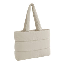 (One Size, Natural Stone) Bagbase Quilted Tote Bag