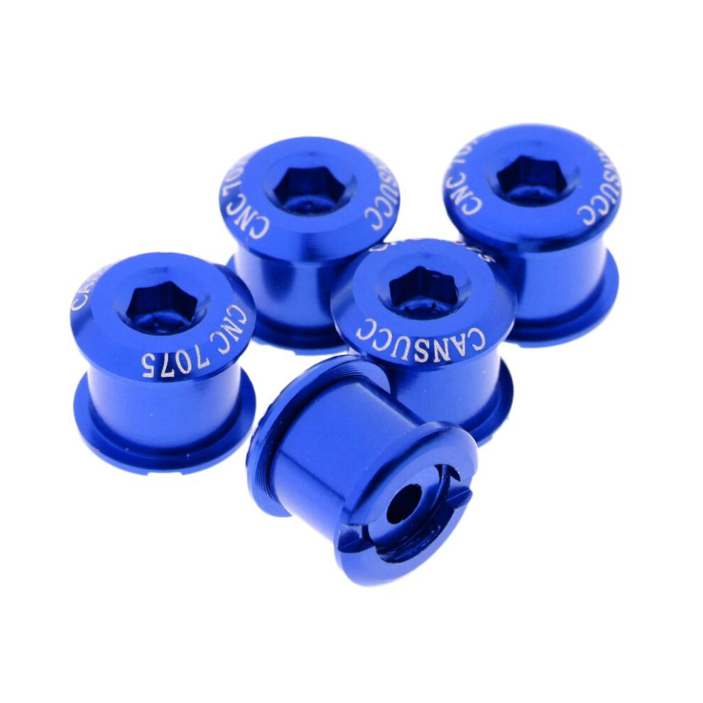 5Pcs Aluminum Alloy Bike Bicycle Chainring Crankset Bolt Screw M8x7mm 6902696588951