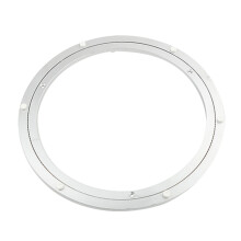 Aluminum Alloy Round Rotating Turntable Bearing Table Silver White 12
