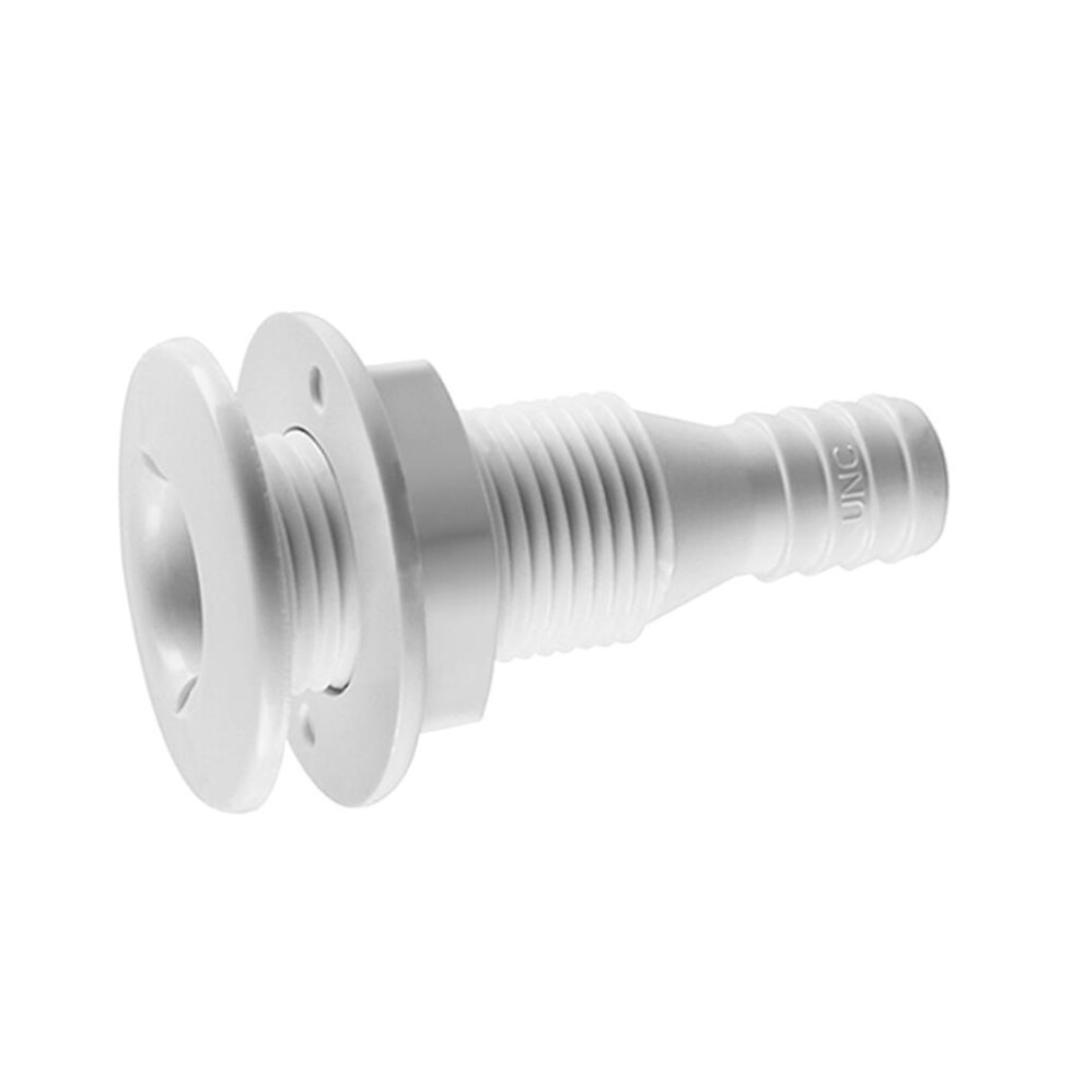 5/8 Inch Nylon Thru-Hull Bilge Pump And Aerator Hose Fitting For White 6902696628084