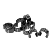 10Pcs Aluminium Mountain Bike Cabe C-Clip Buckles Housing Hose Guides