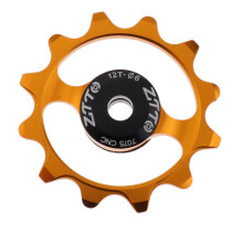 Bike Jockey Wheel Bicycle Rear Derailleur Ceramic 12T Guide Wheel Gold