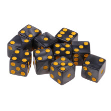 10Piece Six Sided D6 Dice Square Dotted for Dungeons and Dragons Toys
