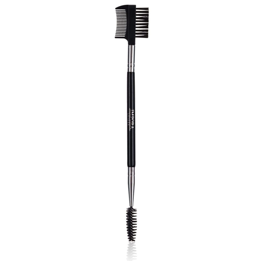 Impora London Eyebrow Comb 3-In-1 Makeup Tool By Groom And Shape Brows, Eyelashes. Lash And Brow Duo Double Ended Tool.