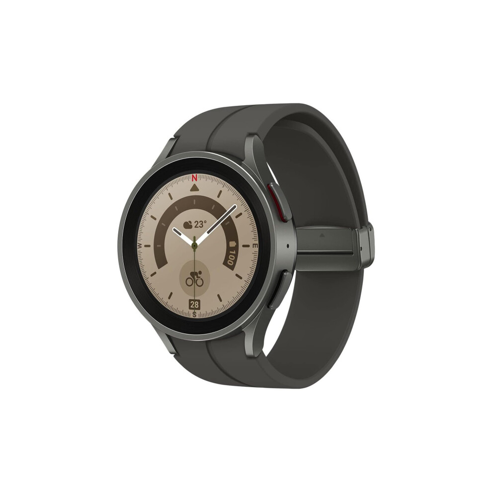 Galaxy Watch5 Pro 45Mm 4G Lte Smart Watch, Titanium, 3 Year Extended Warranty (Uk Version) Grey 8806094756326