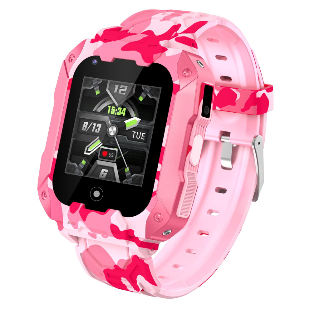 Kids Smart Watch With Gps Tracker, Hd Touch Screen, Video Call, Calling, Sos, Voice Chat, Pedometer, Alarm Clock, Smartwatch For Boys & Girls 3-12Y 6920837210486