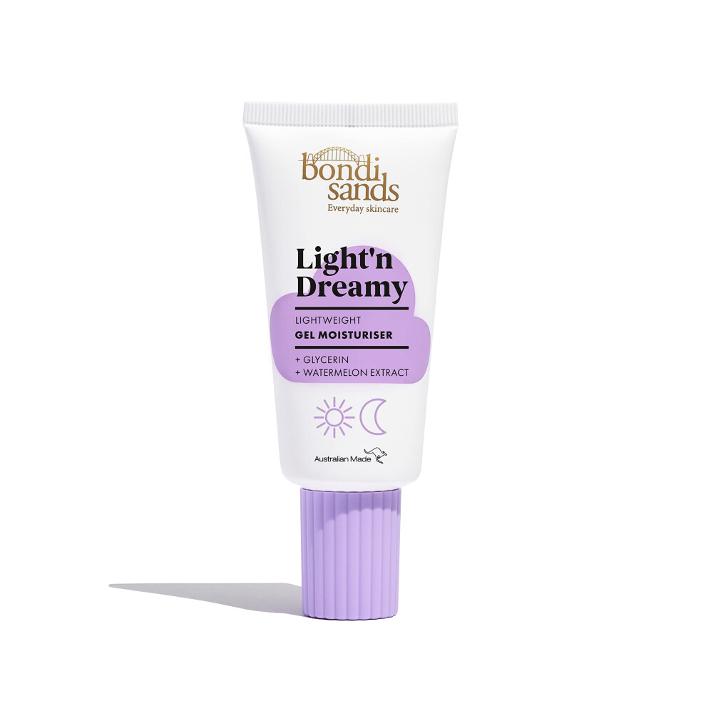 Bondi Sands 'N Dreamy Gel Moisturiser 50Ml | Enriched With Hyaluronic Acid | Suitable For Sensitive Skin | Vegan + Cruelty Free | 50Ml/1.69 Fl Oz Light