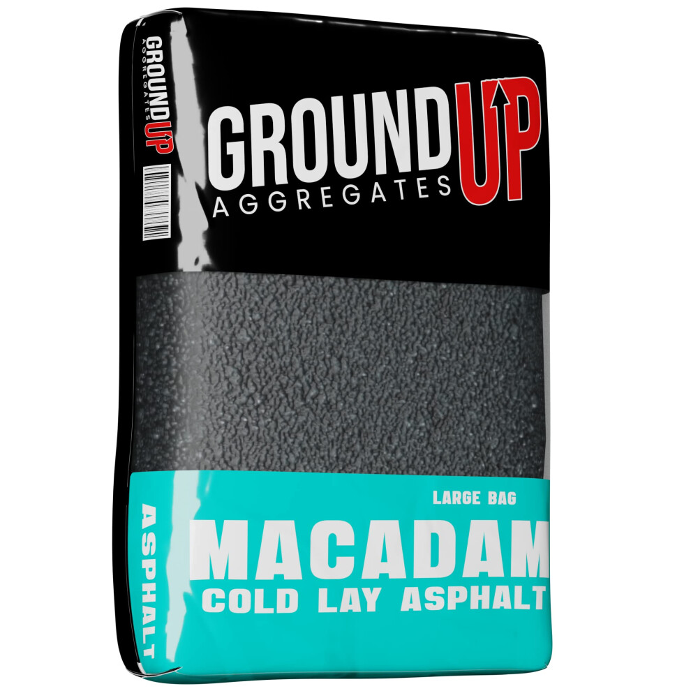 Cold Lay Ready To Use Macadam (Tarmac) 21Kg Poly Bag - Asphalt 5056010707977