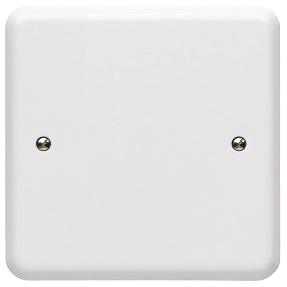 1 Gang Blank Plate, Single Gang Electrical Blanking Plate White, Square Shape Plastic Cover For 1 Gang Plug Socket (1 Gang Blank Plate) 8904382976149