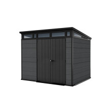 17210836 Cortina 9 x 7 Plastic Garden Shed in Wood Effect