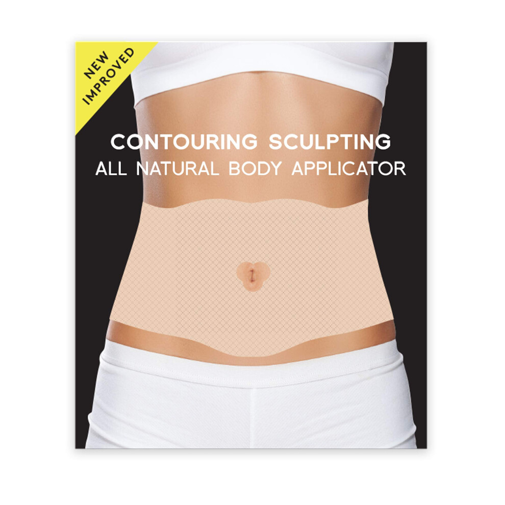 Shape And Tone Body Products All Natural Moisturizing Body Applicator Wrap - Anti Cellulite Solution - Firming Toning Tummy Wrap (15 Applicators)