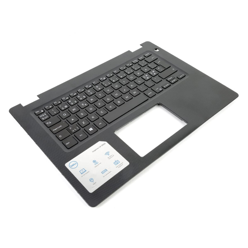 Inspiron 3480/3481/3482/3490 Palmrest & Nordic Keyboard - 0K0nyw + 0873R4 (Renewed) 5060895129281