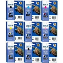 Original Ink Cartridges Set T1571, T1572, T1573, T1574, T1575, T1576, T1577, T1578, T1579 Multipack Stylus Photo R3000 (without retail packaging)